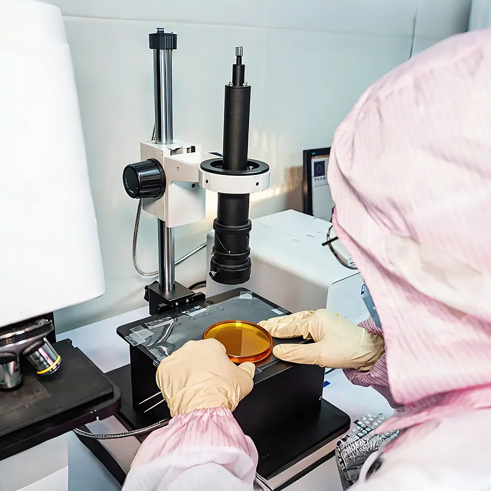 CVD ZnSe inspection process for infrared optical components before shipment