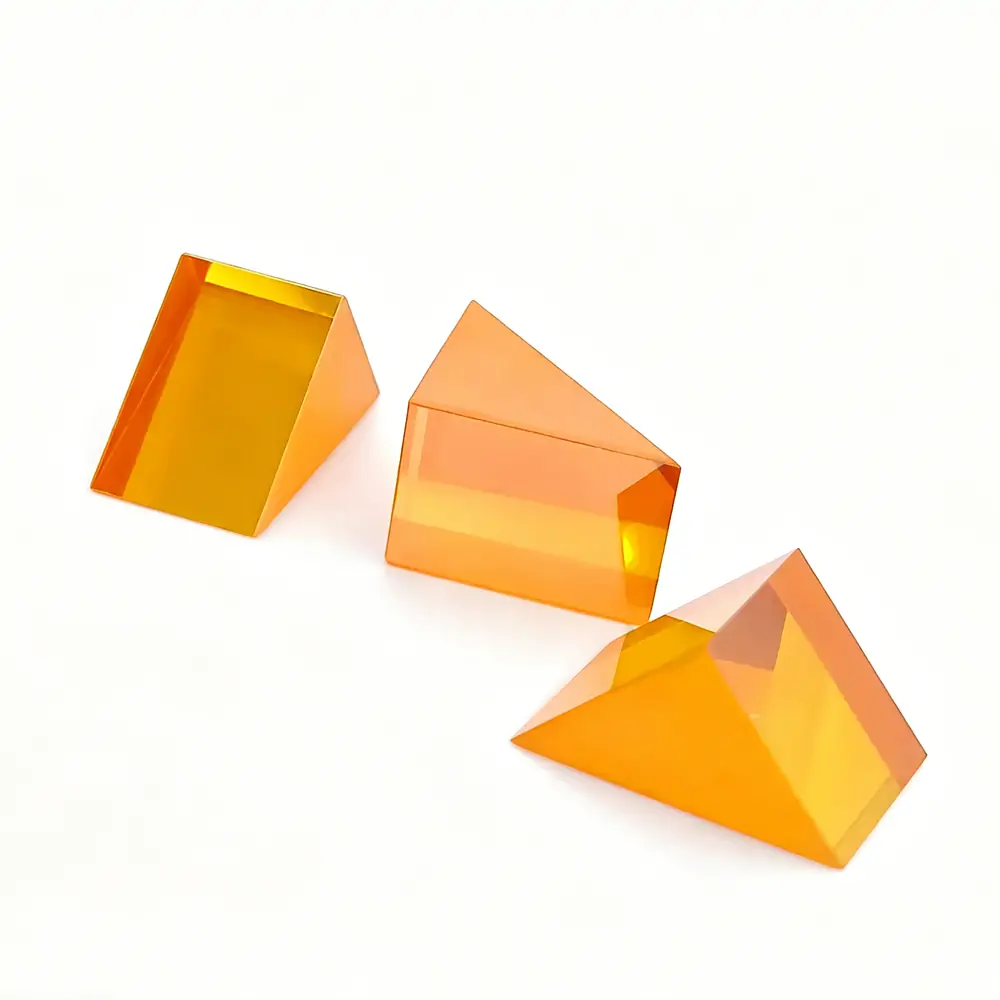 Isosceles ZnSe optical prism for infrared beam steering, CO2 laser optics, and custom prism assemblies