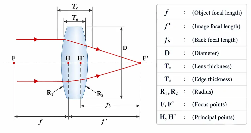 ZnSe bi-convex lenses in various diameters and focal lengths for infrared optical applications